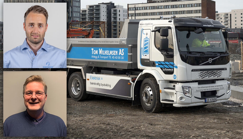 Isachsen benytter helelektriske tippbiler til massetransport i Oslo