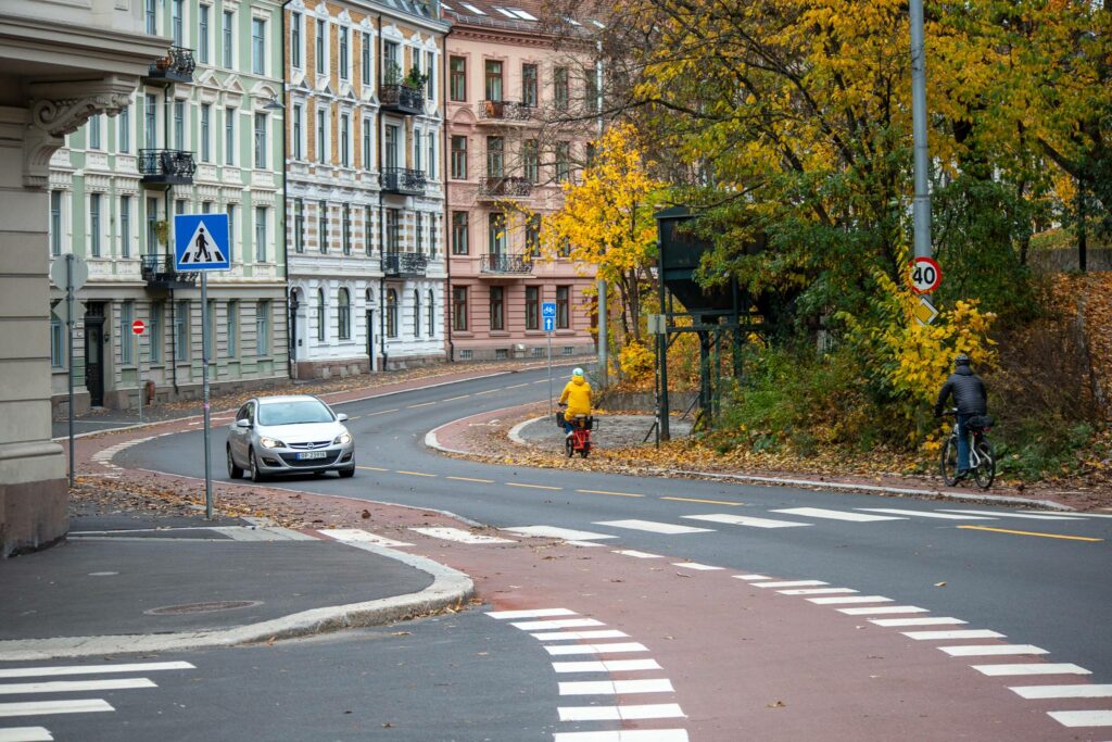 Ullevålsveien er tilrettelagt for myke trafikanter